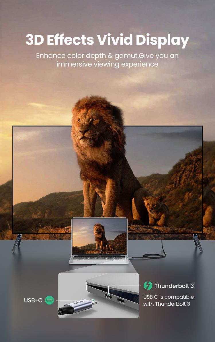 Cable USB-C a HDMI 4K