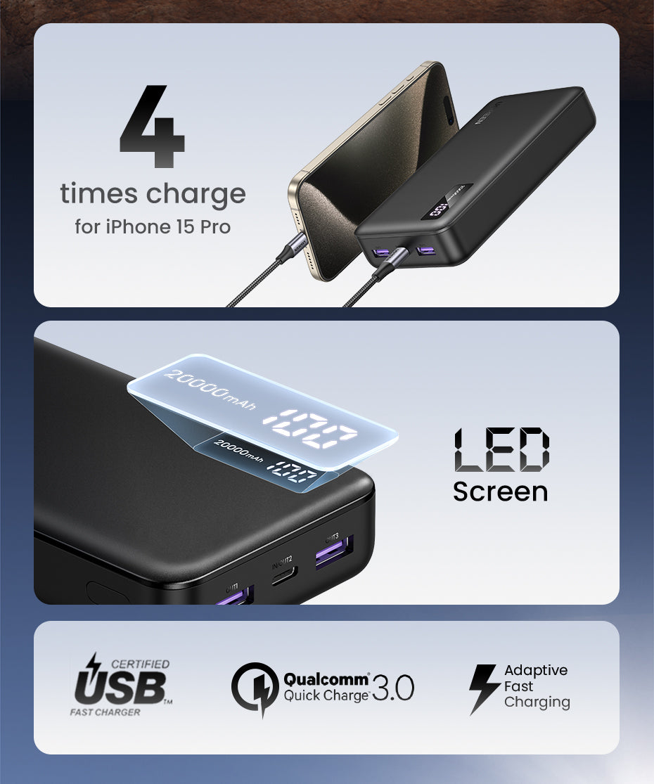 Power Bank 20,000mAh