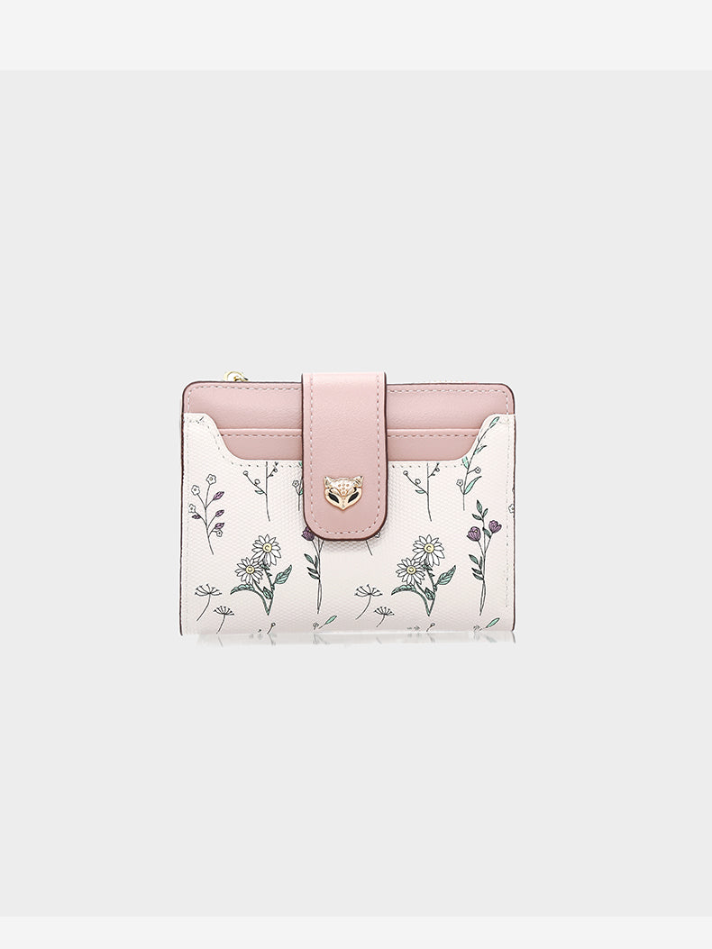 Cartera Compacta Floral