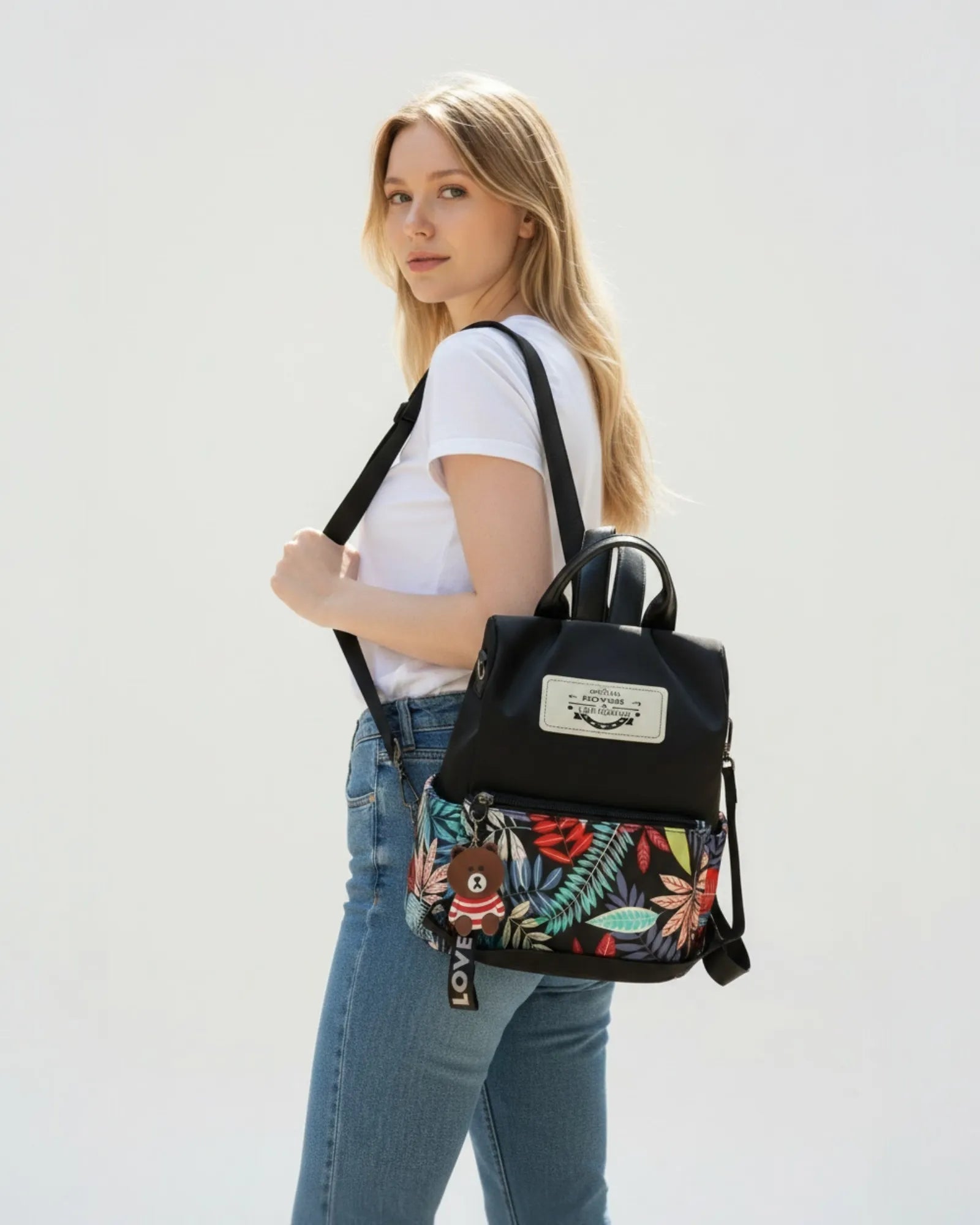 Mochila Urbana Floral