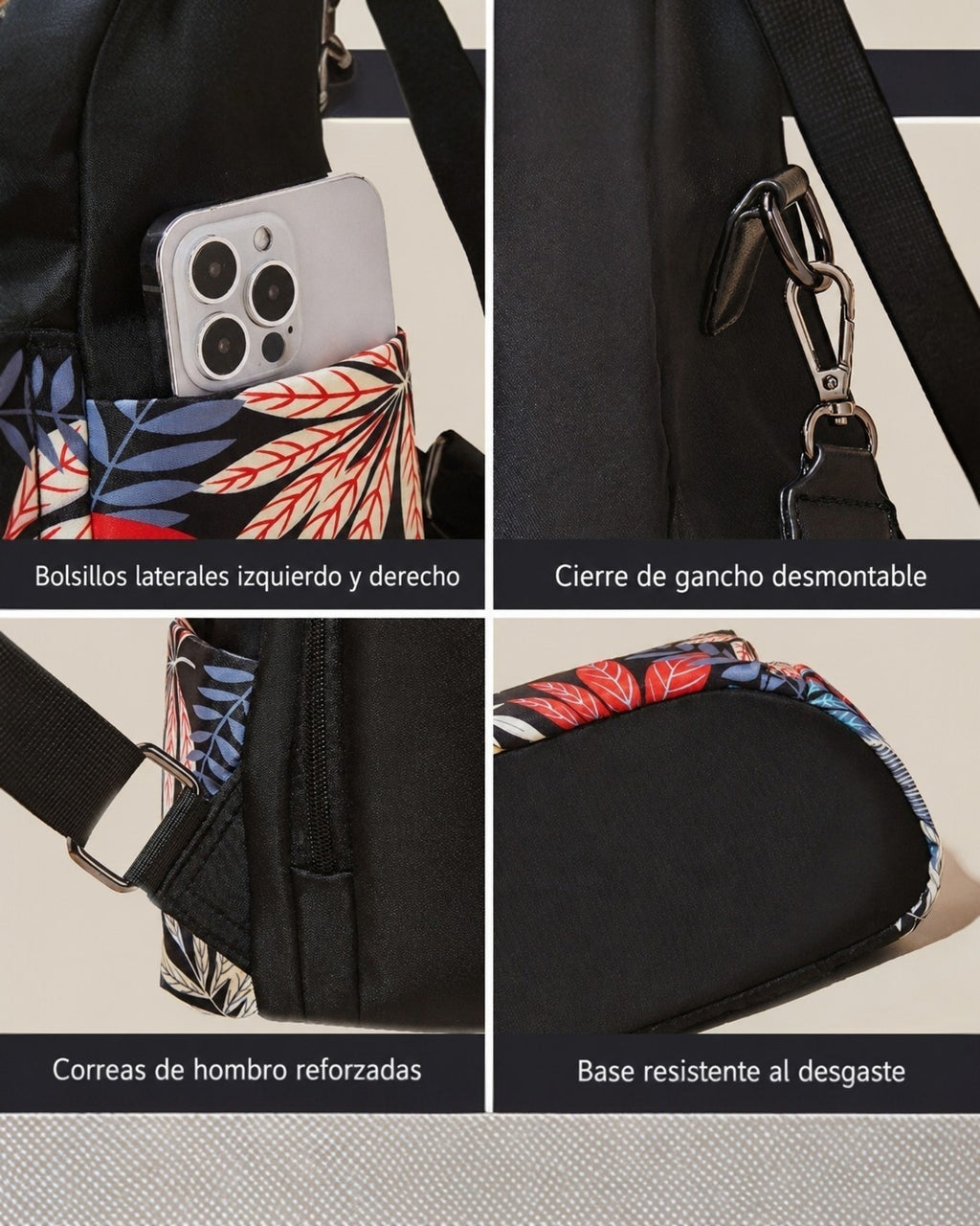 Mochila Urbana Floral