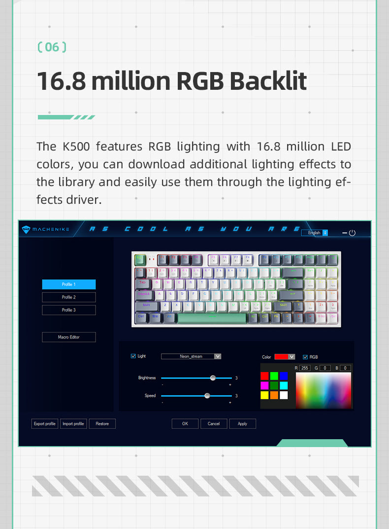 Gaming Keyboard K500