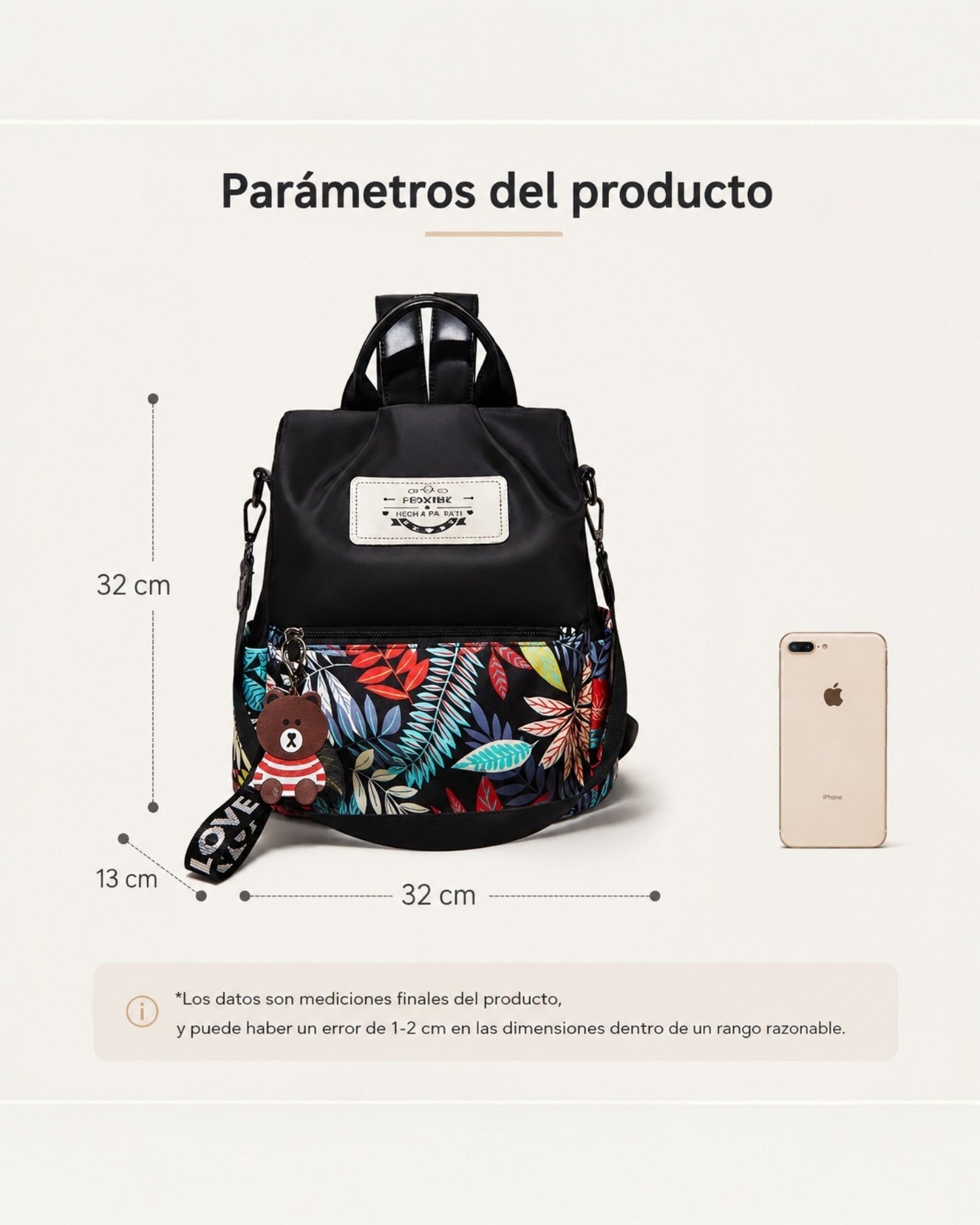 Mochila Urbana Floral